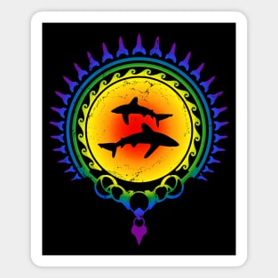 LGBTQ Pride Hawaii Oceanic Whitetip Shark Magnet